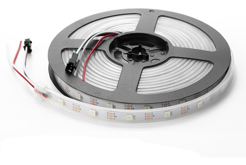 Imagen 2 de 6 de Cinta Led Rgb 5mts Smd5050 Ws2812b 60/m No Waterproof