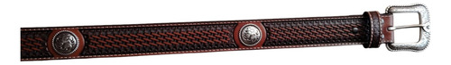 Cinturon Vaquero Ariat Para Caballero Café Chapeton 38