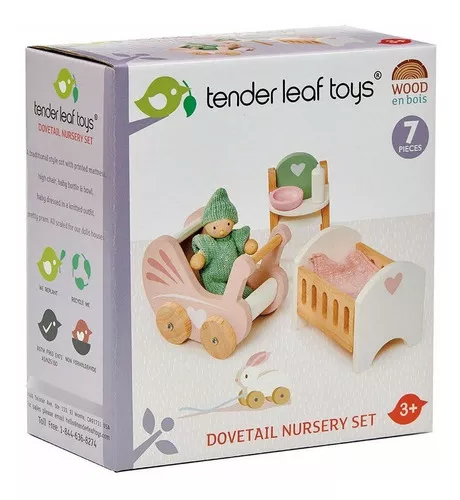 Juego Caja Herramientas Juguete Madera Tender Leaf Tornillos — Atrix