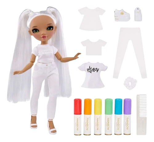 Juguete Muñeca Lol Mga Rainbow High Color Y Create Diseña