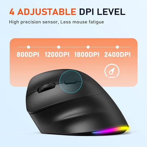 Pack Ratn Ergonmico Izquierdo Inalmbrico Rgb Recargable