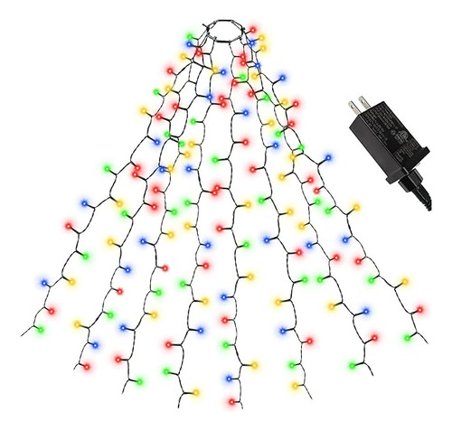 Luces De Cascada Para Arbol De Navidad De 6 6 Pies X 8 Linea