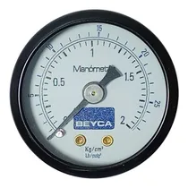 Comprar Manómetro  2 Kg\u002Fcm² 40mm Rosca 1\u002F8 Posterior Beyca Mm40-35 2