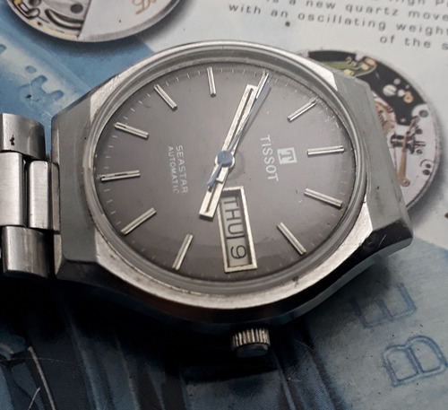 Relógio Tissot Automático Mostrador Cinza