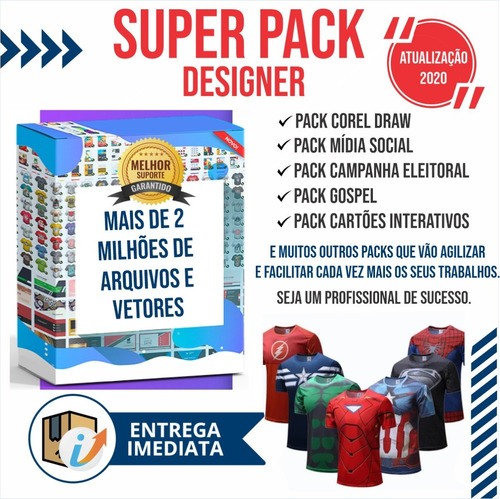Super Pack Designer Mais De 2 Milhões De Arquivos E Vetores