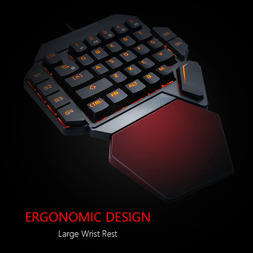 Mini Teclado Mecánico Para Juegos Con Una Sola Mano K50 Rgb