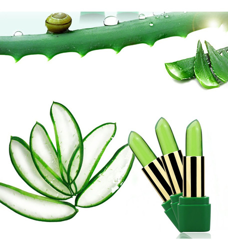 Lápiz Labial Q Aloe Gel Jelly Plant Temperature Change Lip 3