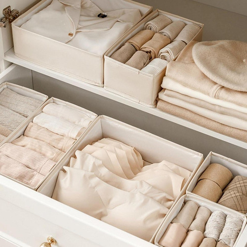 Organizador De Armario Plegable, Resistente, Para Xl Beige