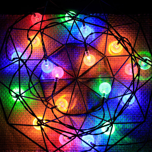 Cadena De Luces Con Forma De Lámpara, Bombillas Impermeables
