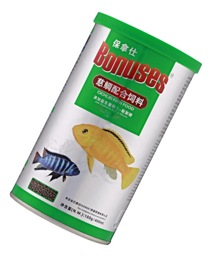 Alimento O Comida Para Peces Ciclidos 180gr Con Vitaminas