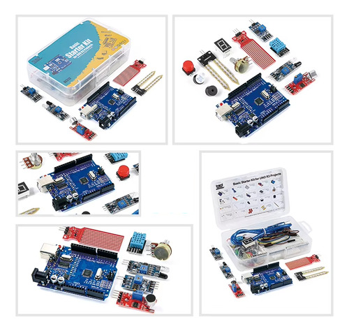 Kit Básico Componentes Eletrônicos 98 Pcs Para Arduino Nfe
