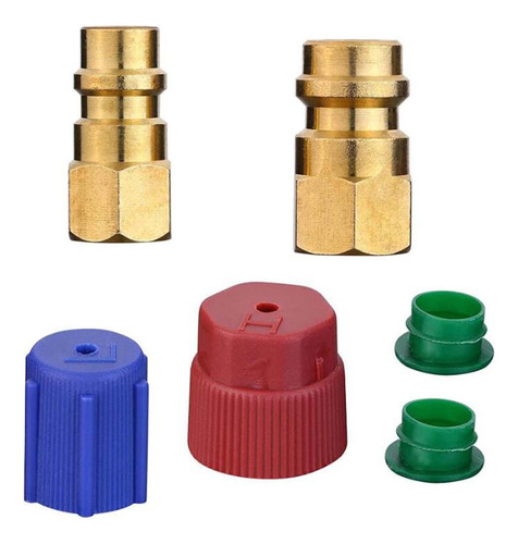 4 Kit Adaptador De Conversión De R12 A R134a Para