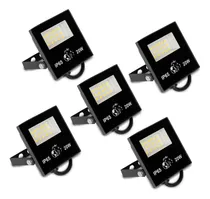 Comprar Pack X 5 Reflector Proyector Led Delgado 20w Exterior Ip65