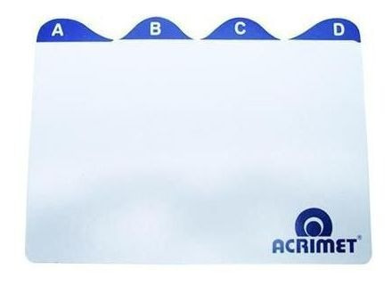 Imagem 1 de 1 de Indice Acrimet 632 0 De Az Para Fichario De Mesa 4x6