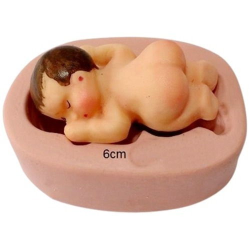 Molde Silicone - Bebê Bumbum Bruços 6cm ( Bl060)