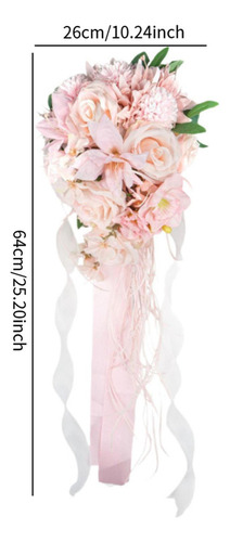 Boda De Novia Bouquet Flores Artificiales Flor De Mano De