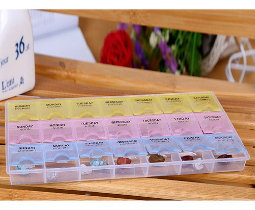Caja Para 7 Días, Dispensador De Tabletas, Organizador, Bols