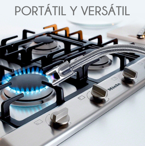 Encendedor Eléctrico De Plasma Largo Flexible Usb Recargable Color Dorado
