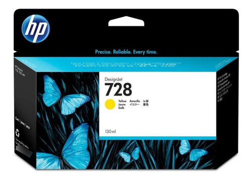 Suministro Hp 728 Yellow Designjet Ink Cartridge. S-f9j65a