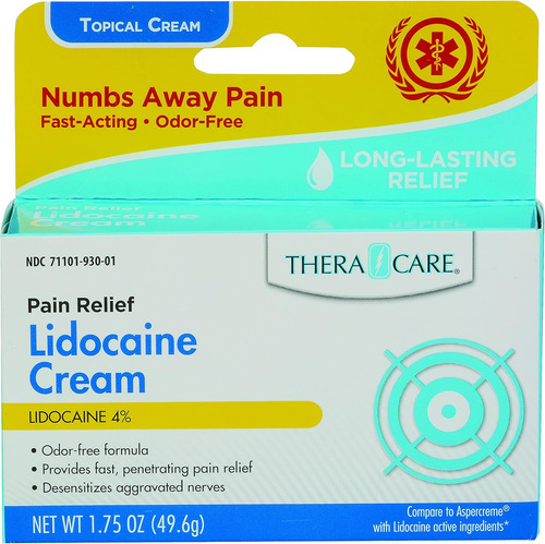 Thera Care Maximum Strength Lidocaine Cream | Dolor