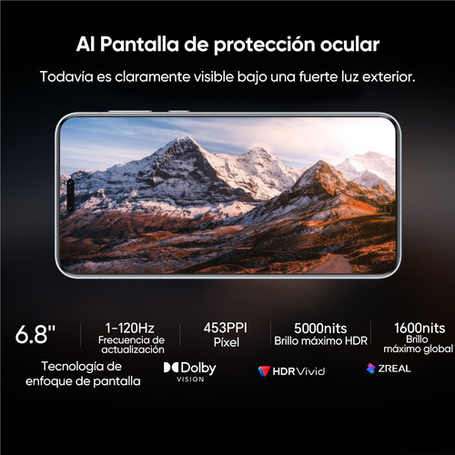 Smartphone Honor Magic7 Pro Dual Sim Teléfono 1tb Rom 16gb Ram Celular 6,8 Pulgadas 120 Hz 5850 Mah Batería Android 15 Phone Negro
