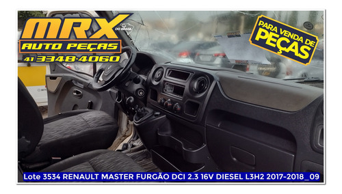 Sucata Renault Master Furgão Dci 2.3 16v Diesel L3h2 2018