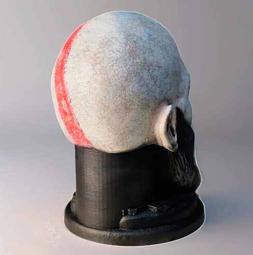 Suporte Para Fone De Ouvido Com Cabeça Do Kratos De God Of W