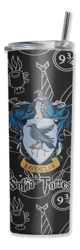Termo Skinny Harry Portter Nombre Personalizado Ravenclaw Negro