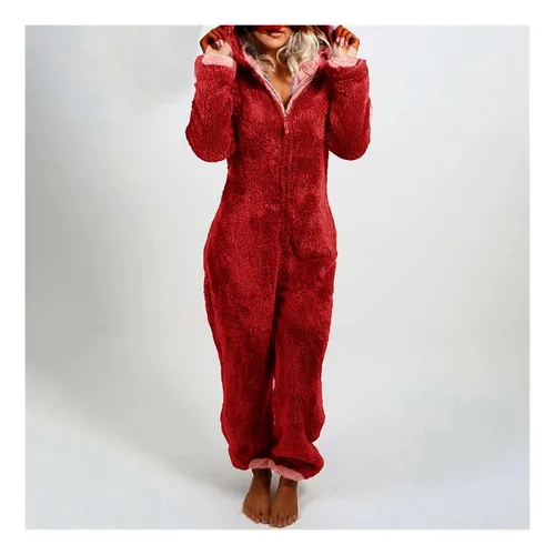 Yi Mono Mujer Con Capucha Manga Larga Pijama Casual
