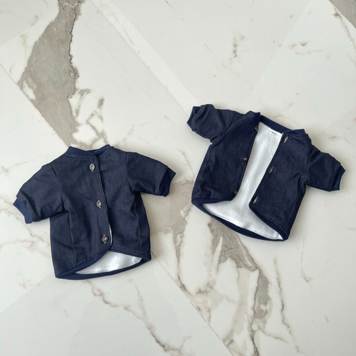 Imagen 3 de 7 de Chaqueta Para Mascotas De Jean Talla M