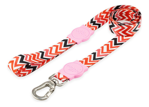 Coleira Para Cachorro Com Guia Cães Mood Pet Cor Fine Rosa Tamanho Micro Pequeno Adestramento Passeio