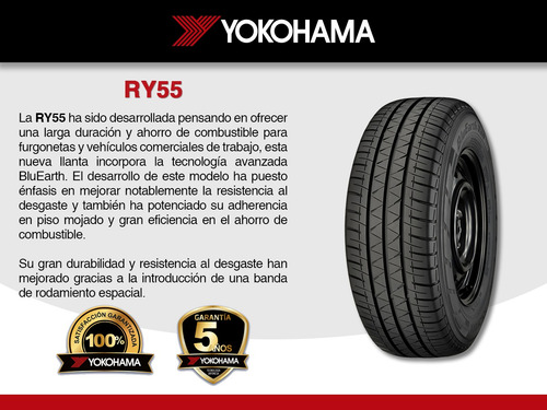 Paquete 2 Llantas 225/75r16c Ry55 Yokohama 121r