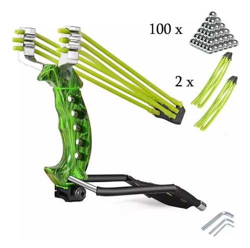 Eslinga Profesional + 100 Balas De Acero Con Grilletes