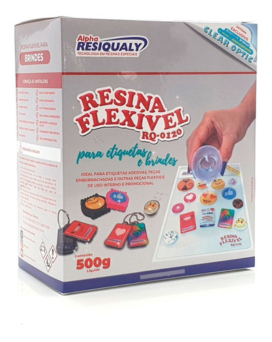 Resina Epóxi Cristal Flexível Com 500g