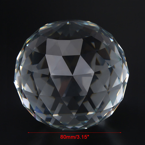 Bola De Cristal Con Prismas De Cristal De Corte Transparente
