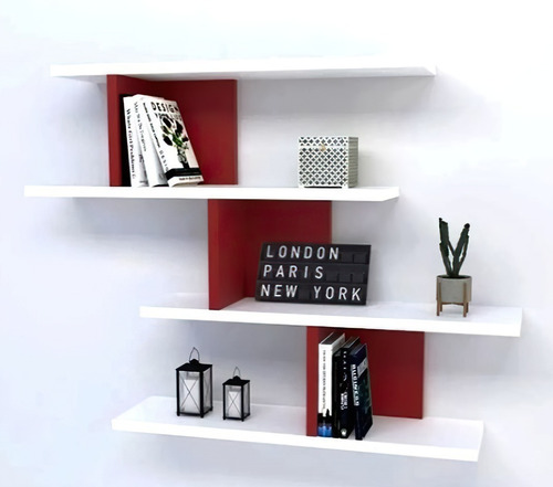 Imagen 2 de 9 de Biblioteca Estante Minimalista Melamina