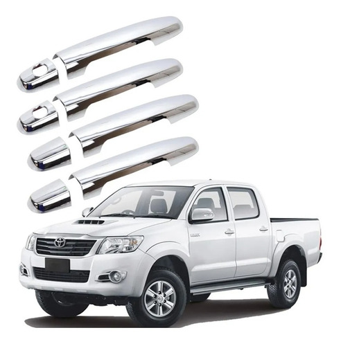 Cubre Manillas Cromadas Toyota Hilux 2006-2015 Envio Gratis