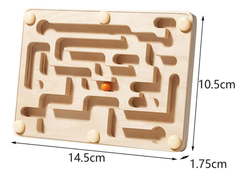Juego De Mesa De Laberinto De Madera, Laberinto De Bolas