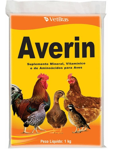 Averin Suplemento Mineral Vitamico E Aminoacido P/aves 1kg