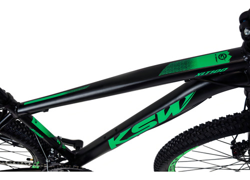 Bicicleta Ksw Aro 29 Freios Hidraulico 24v Câmbio Shima + K7 Cor Verde