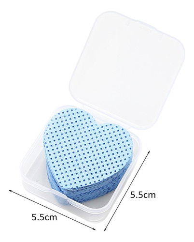 Almofadas Removedoras De Esmalte Descartáveis, 50 Azul