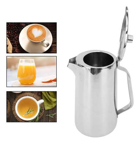 Jarra De Acero Inoxidable Con Tapa, Jarra Agua De 1.8 Litros