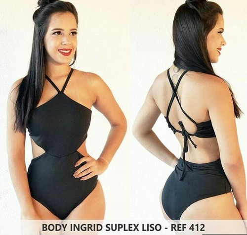 Body Preto Em Suplex