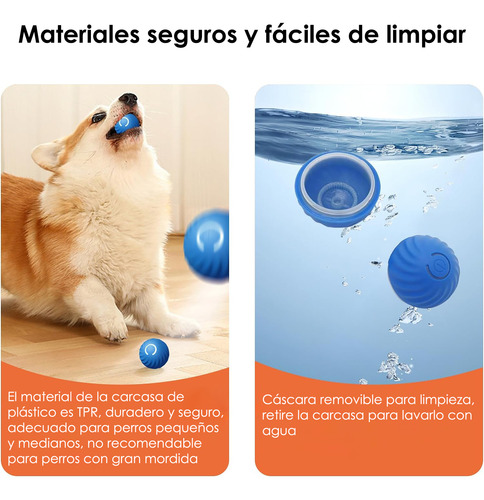 Pelota Interactiva Para Perros Juguete De Rebote Recargable