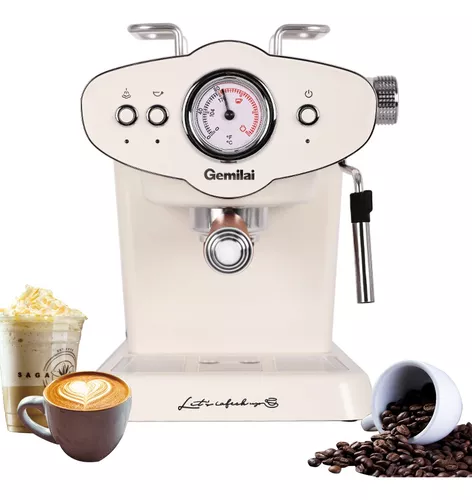 Sangkee Cafetera Espresso Con Espumador De Leche Y Molino De Café, Filtros  Portafiltro Estándar, Kit Barista Completo Para Espresso Y Capuchino Latte,  Depósito De Agua Extraíble De 2.8l, 20 Bar, 1500w