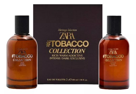 Pack Perfumes Zara Man Tobacco Collection Edt - 2x100ml