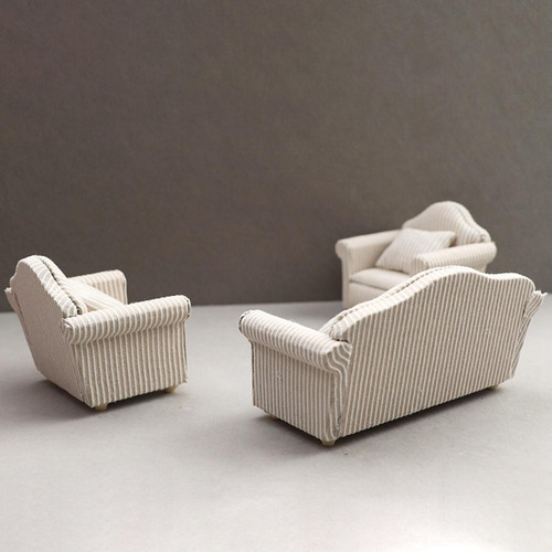 Mini Sillón Reclinable Para Casa De Muñecas Sofá Pequeño