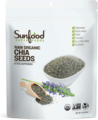 Chia 454g - Sunfood Superfoods - g a $501