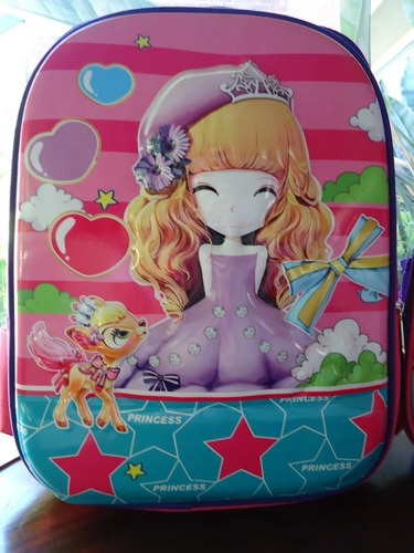 Mochila Niña Jardin Infantil Relieve Espalda Mariposa Pilar