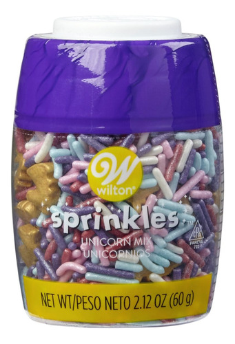 Sprinkles Surtido Jimmies Y Unicornios 60 Gr Wilton